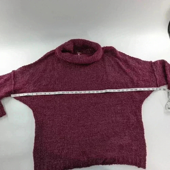 Free People She's All That Knit Alpaca Blend Turtleneck Sweater Women's Medium - Picture 10 of 11